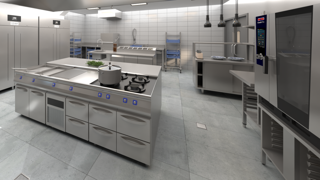 Analysis and design of a commercial kitchen central island.